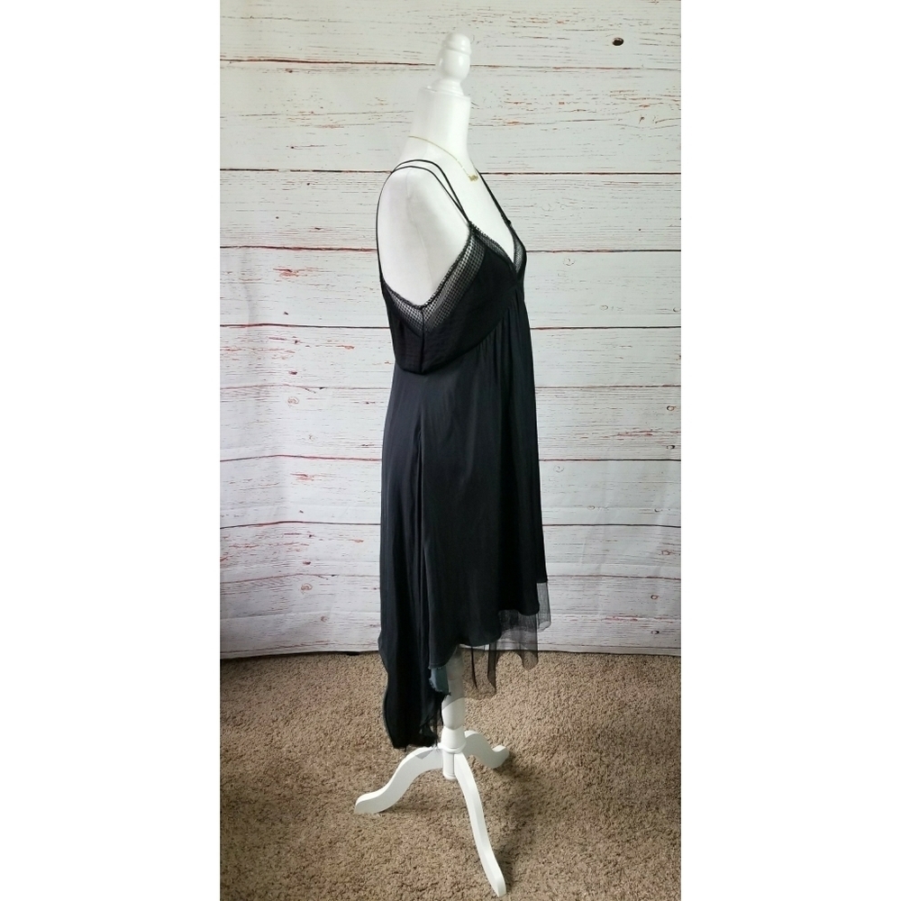 ZARA // edgy layered mesh silky dress - Picture 9 of 15